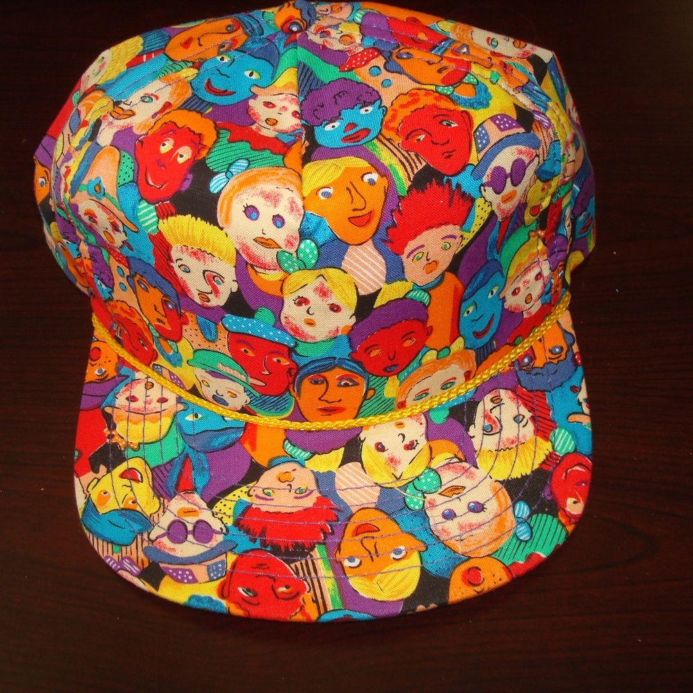 CARTOON USA-MADE HAPPY PEOPLE 80S‎ VINTAGE HAT CAP